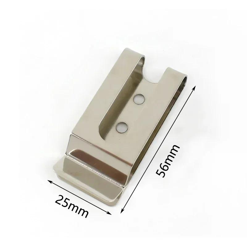 Meetee 2/5/10Pcs Metal Belt Clips Buckle Sheath Clip Clasp Wallet Key Hook Holster Waistband Belts Loop DIY Hardware Accessories