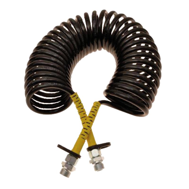 Spiral pneumatic hose M22 x 1.5 GZ, 7 for trailers or semi-trailers