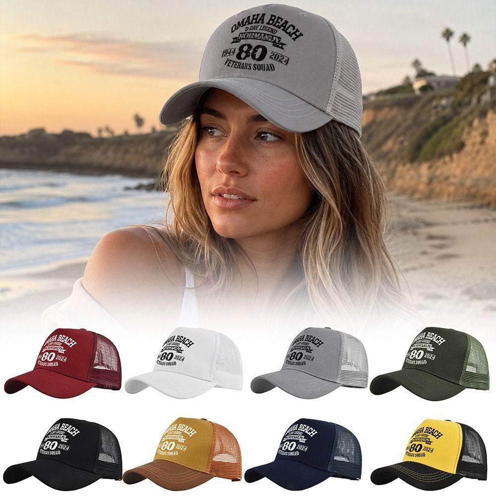Mesh Breathable Baseball Cap Letter Snapback Hat Fashion Dad Hat for Men Women