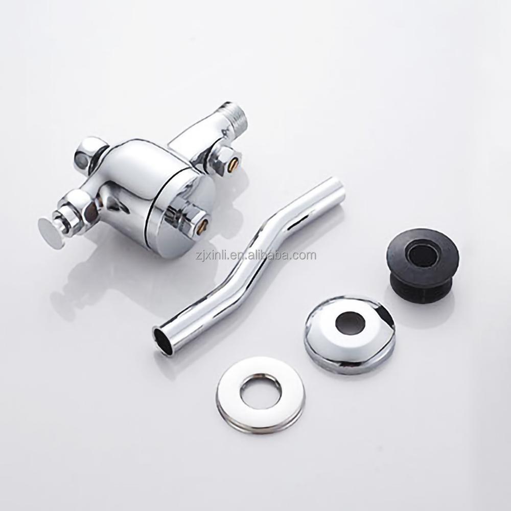 X10008ABSCR Luxury Wall Mounted Chrome Finish Brass Material of Time Delay Self Closing Urinal Flush Valve