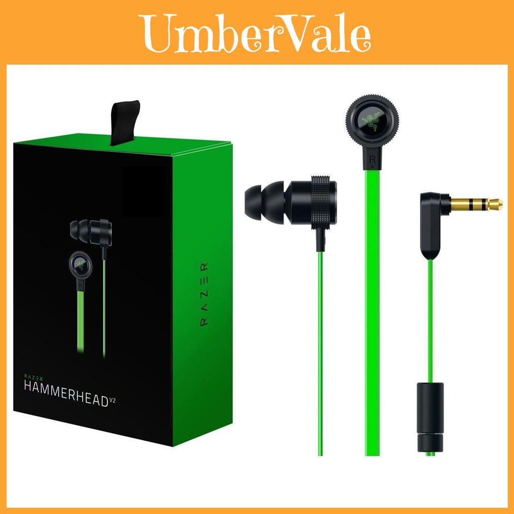 Игровые внутриканальные наушники Razer Hammerhead Pro с органайзером для наушников, цвет Magic Green
