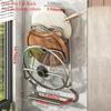 Kitchen Organizer Rack Wall Hanging Pot Cover Racks 2/3Layers Pot Lid Metal Rust-Free Multifunctional Rack Pot Lid StorageRack