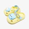 Kids Comfortable Cartoon Slide Sandals Girls Boys Soft Sole Indoor Outdoor Beach Footwear In Yellow Gray Pink Blue