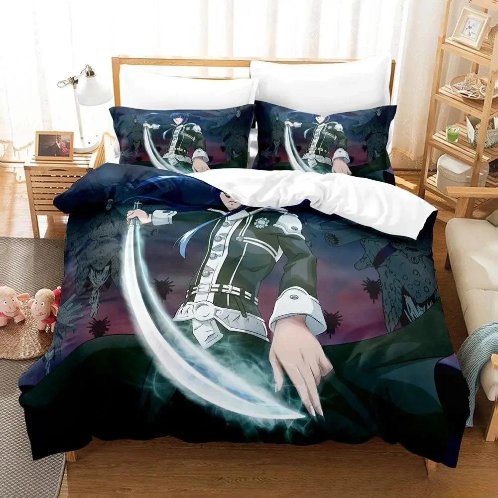 Soft Lightweight Single Twin Full Queen King New D Gray man Size Bed Adult Kid Bedroom Sets Anime parure de lit Quilt