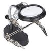 Magnifying Glass with Stand Magnifier Lamp LED Auxiliary Clamp Clip Soldering Station