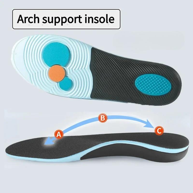 Arch Support Insoles Shock Absorbing Gel Inserts for Foot Pain Relief Sports Running Walking Shoes