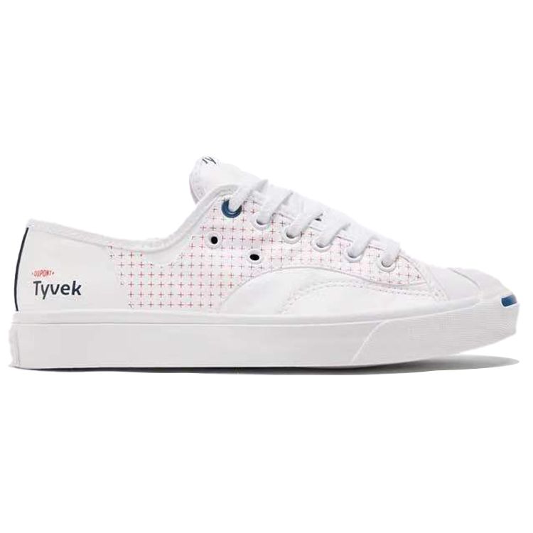 DuPont Tyvek X Converse Jack Purcell Rally White Princess Blue Unisex Sneakers Fiery-Red 170063C
