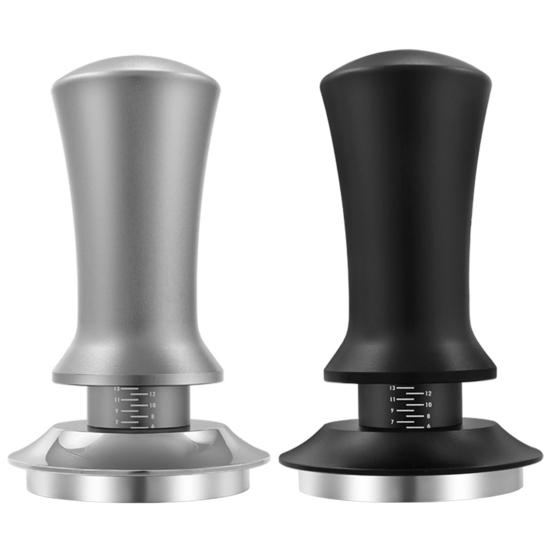 Ручной темпер для кофе с автоматическим отскоком, подпружиненный и масштабируемый дисплей, регулируемая глубина, съемный темпер для эспрессо-машины