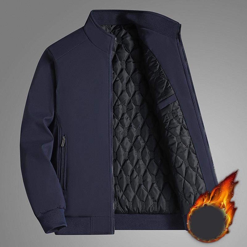 Куртка 8xl большого размера для мужчин, толстая куртка на стойке, однотонная, зимняя, мужская, водонепроницаемая, теплая, деловая, повседневная, мужские пальто