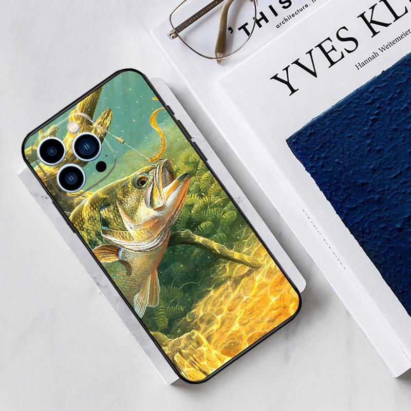 Рыбалка на окуня Озеро Рыбак Чехол Для iPhone 17 Air 14 13 12 11 15 16 Pro Max Mini 15 16 Plus 16e Funda Силиконовый Чехол