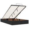 Ottoman Bed with Mattress Black 120 x 190 cm Velvet