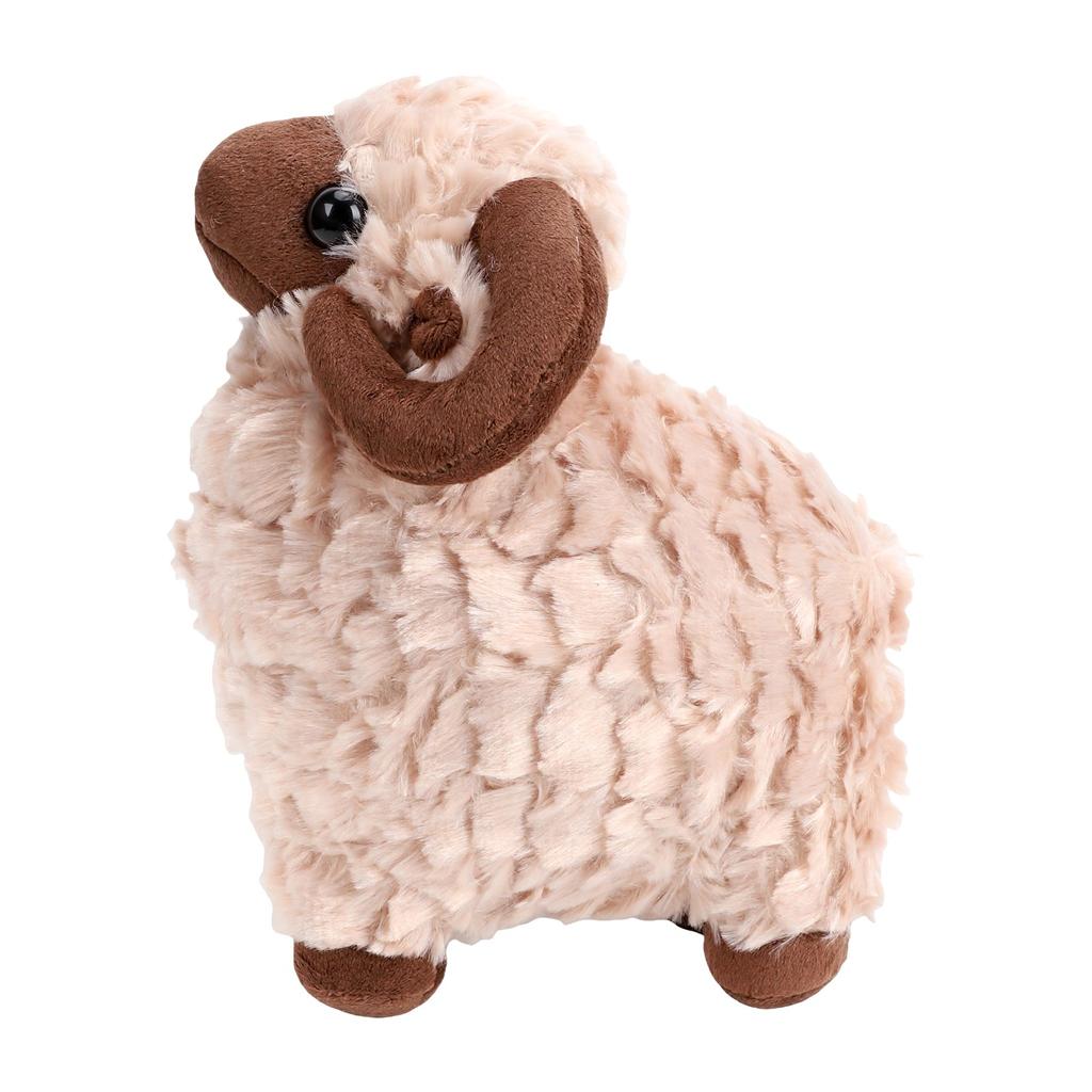 9.84in Sheep Plush Toy Soft PP Cotton Fluffy Sheep Plushie Bedroom Decor Birthday Gift for Kids