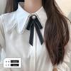 Женский галстук-бабочка Рубашка в стиле JK Ленточный воротник Черный Колледжный стиль Универсальная Заколка для воротника Аксессуары для галстука