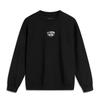 Li Ning Sports Lifestyle Series Letter Absorbent Breathable Comfortable Round Neck Pullover Sweatshirt Men Sweatshirt Black AWDU609-3