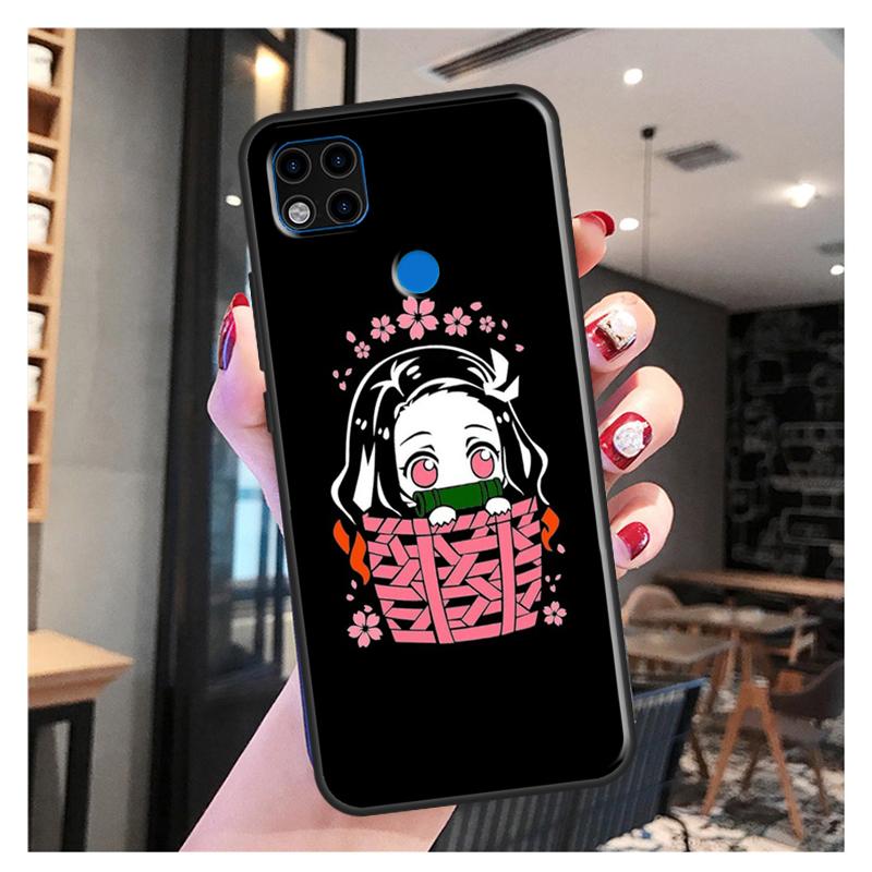 Demon Slayer Kimetsu no Yaiba Funda для Xiaomi Redmi Note 10S 9S 8T 9 Note 10 Pro Note 11 Pro Redmi 9C 9A 9T мягкий чехол