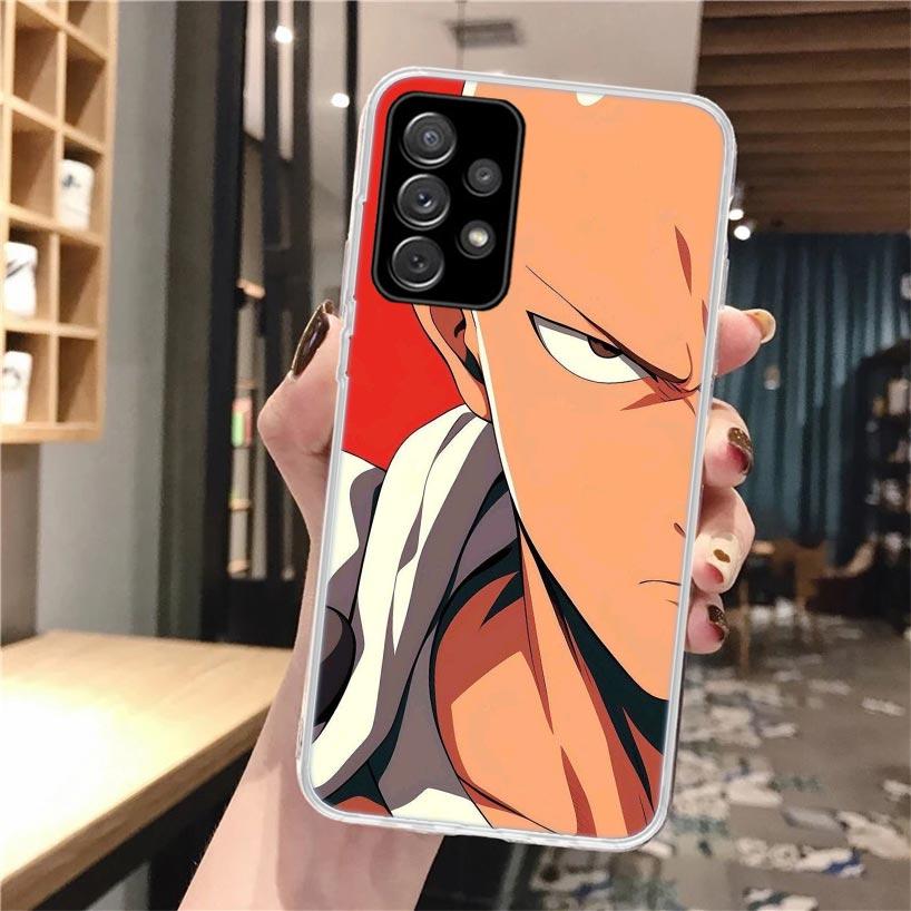 Мягкий чехол для телефона One P-Punch-Man Saitama King для Samsung Galaxy A52 A42 A32 A12 A22 A51 A50S A30S A20S A10S A71 A41 A31 A21S A40