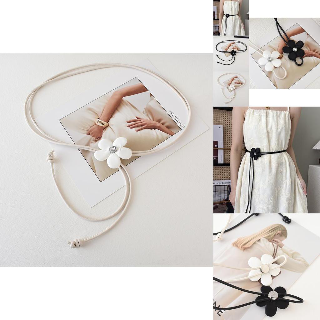 Элегантный женский пояс из искусственной кожи с цветочным узором, мягкий и универсальный модный аксессуар