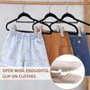 20Pcs Non-Slip Flocked Hanger Clips Strong Finger Bed Sheets Clips  Drying Clothes