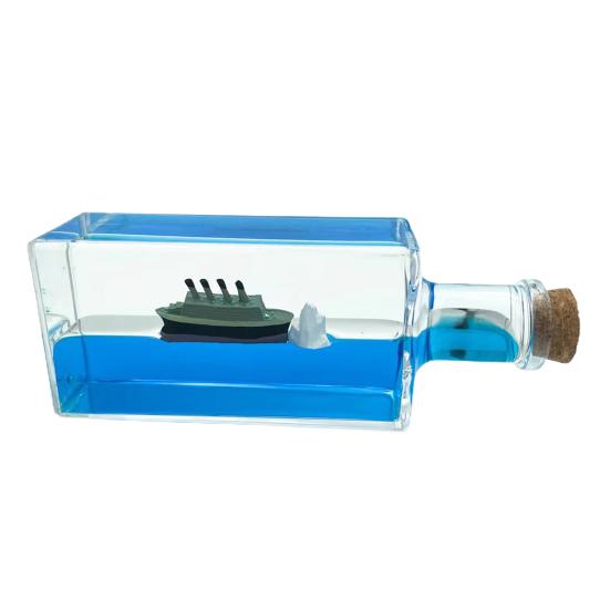 Жидкое украшение для круизного корабля, не тонущая пиратская лодка, дрейфующая бутылка, настольное украшение для детей и взрослых, подарок на Рождество и день рождения