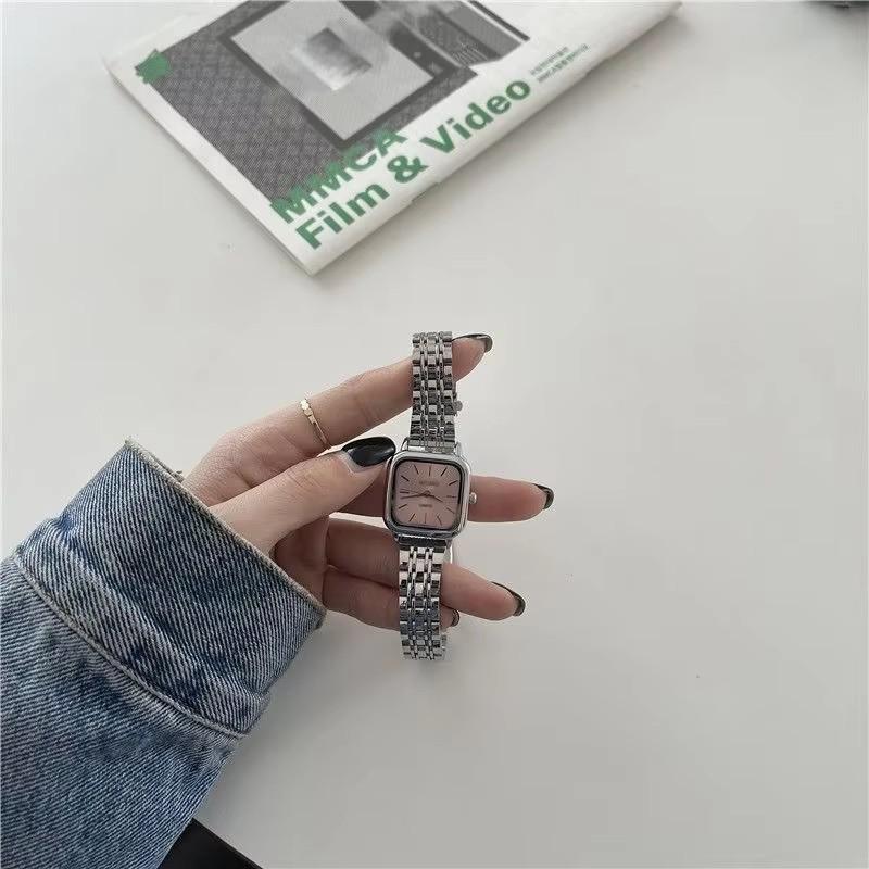 Hot Sale Gold Luxury Watch for Women Luminous Fashion Stainless Steel Band Square Watch Elegant Waterproof Ladies Quartz Watch