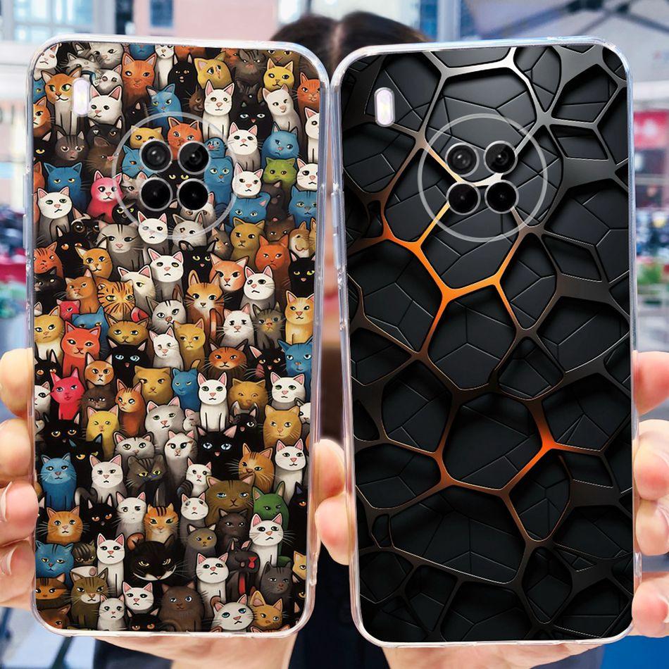 For Huawei Y9a Case Huawei Nova Y9a FRL-L22 FRL-L23 NovaY9a Y 9A Fashion Cool Pattern Soft Silicone TPU Phone Cases