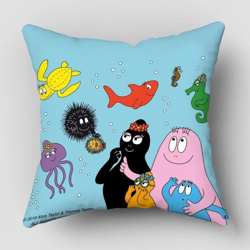 Наволочки Барбапапа Животные Снеговик Принт Наволочка Декоративная Зимняя Праздничная Вечеринка для Дивана