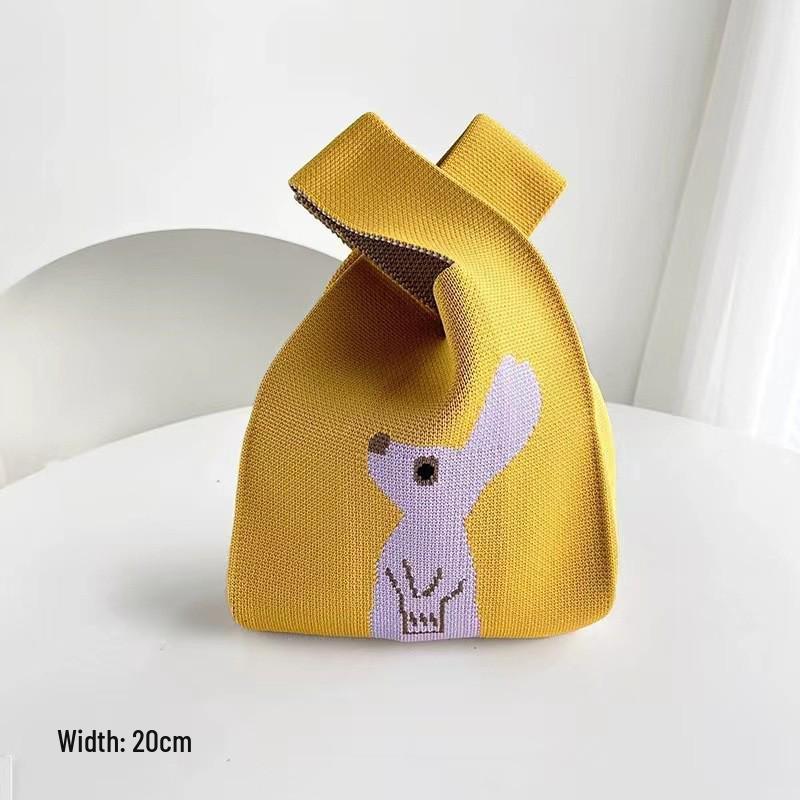 Женская толстая вязаная плетеная сумка-тоут - Подарочная и сувенирная сумочка