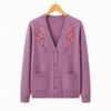 TUCANO Women's Elderly Warm Knitted V-Neck Cardigan