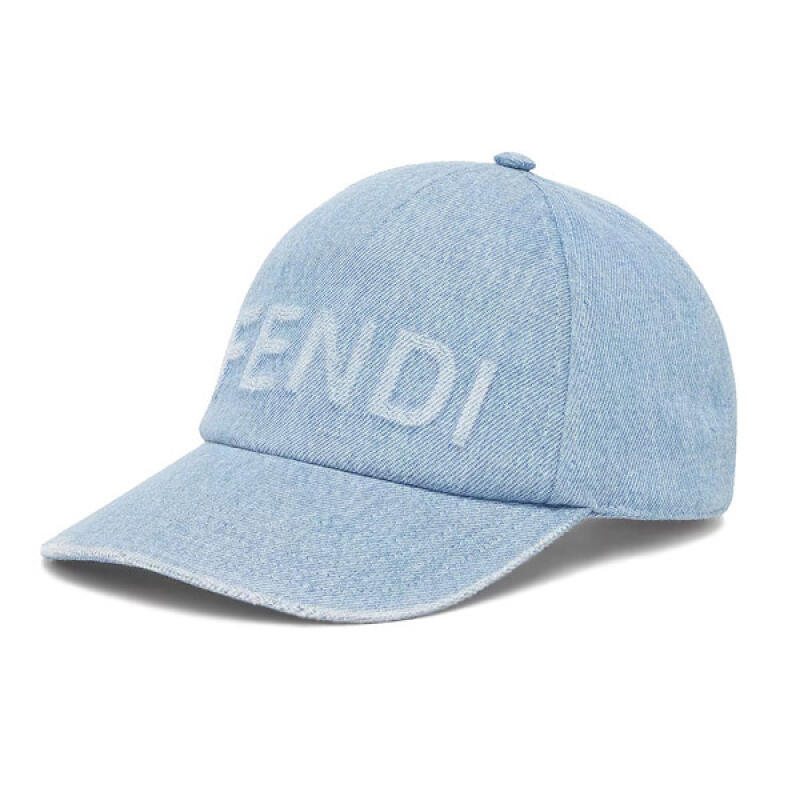 Fendi Hat Cap Logo Denim FXQ380 ASQK F0RU7