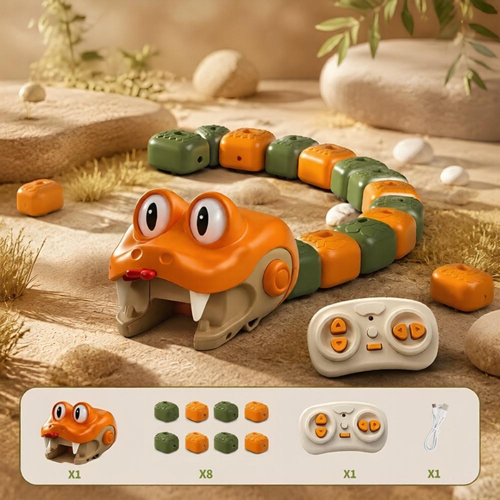 Interactive Remote Control Car Magnetic Magnetic RC Car Vehicle Toy Greedy Snake Car Kids Gift