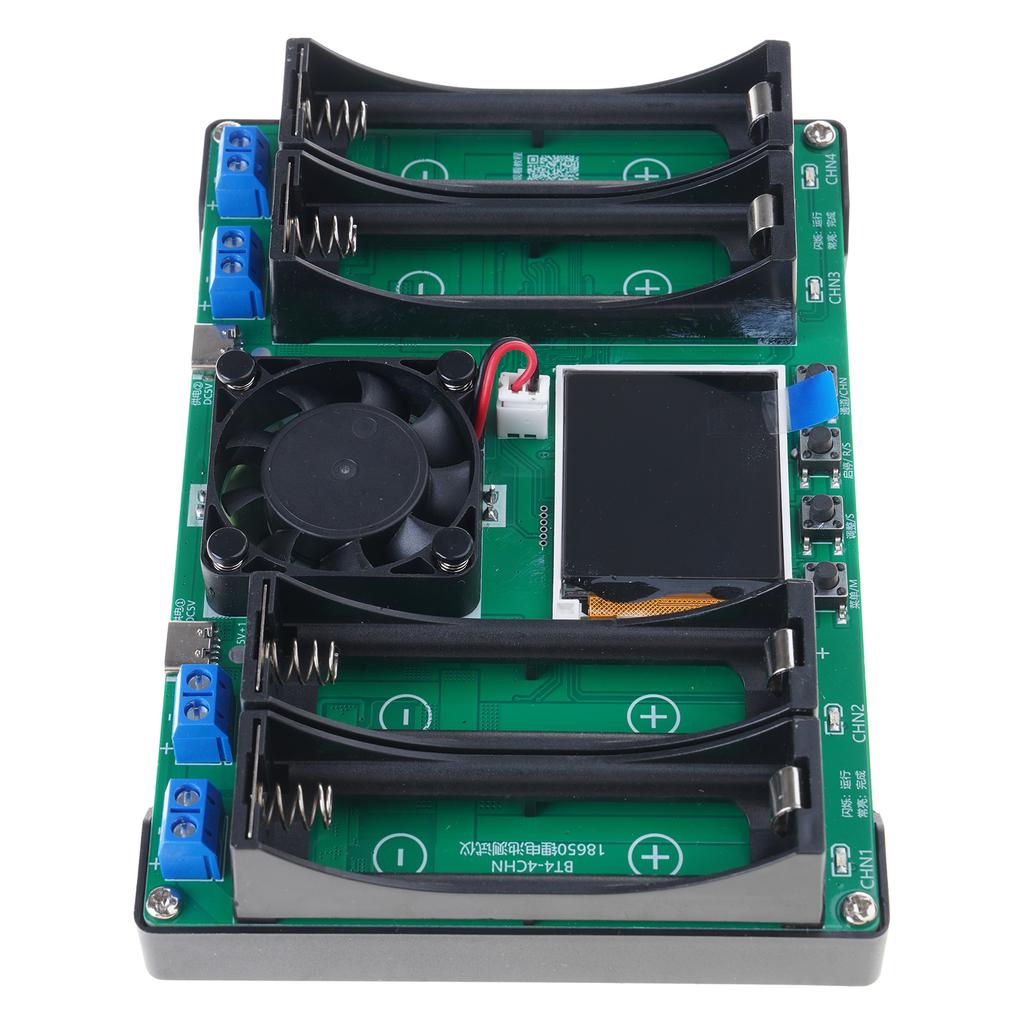 Портативный цифровой детектор мощности аккумулятора MAh MWh - модуль с 4-канальным тестером аккумуляторов 18650 Type-C с автоматической зарядкой, прочный