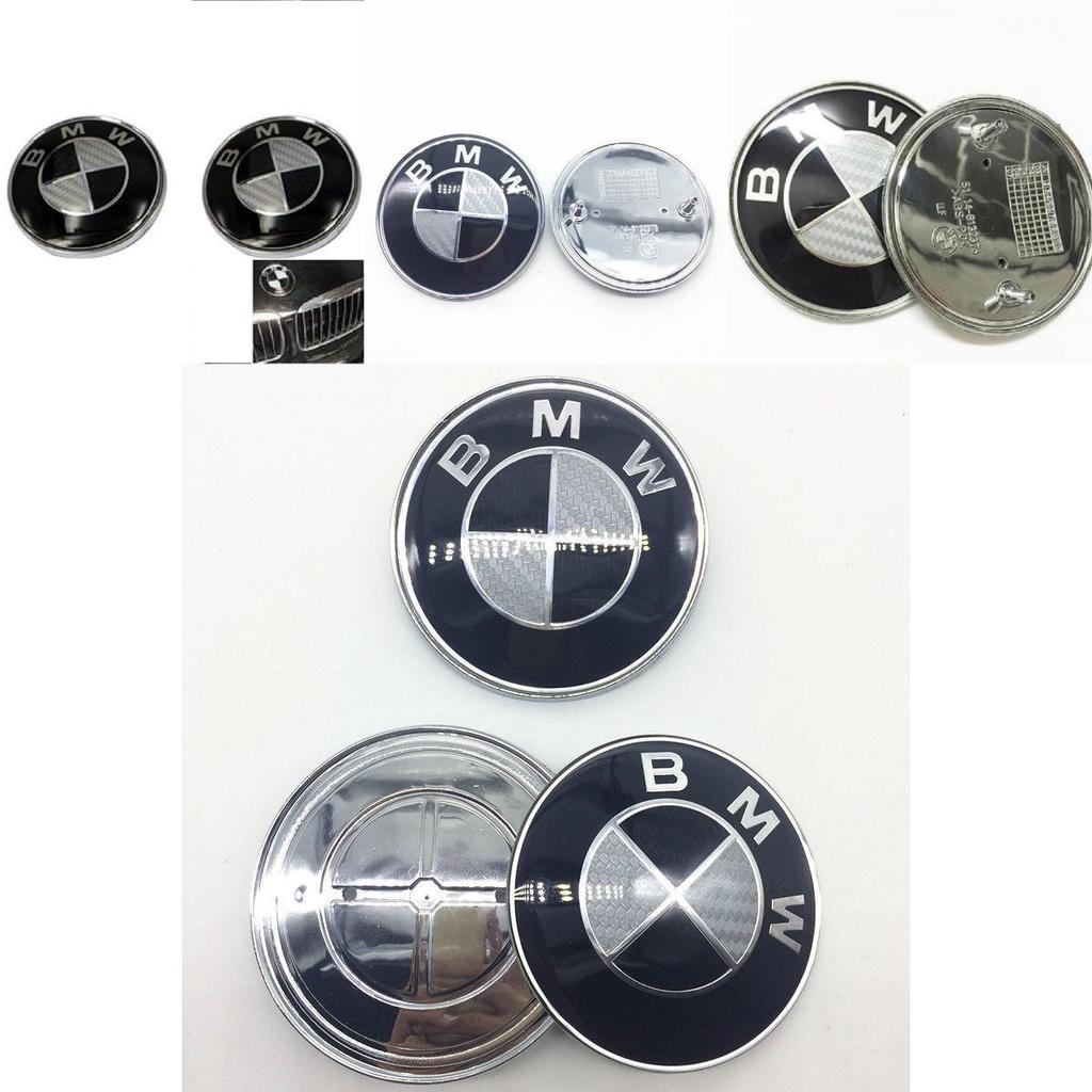 Premium Quality Carbon Fiber Replacement Bmw Badge 82mm Front Hood And Trunk Logo Emblem