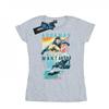 Womens/Ladies Aquaman Character Tiles Cotton T-Shirt