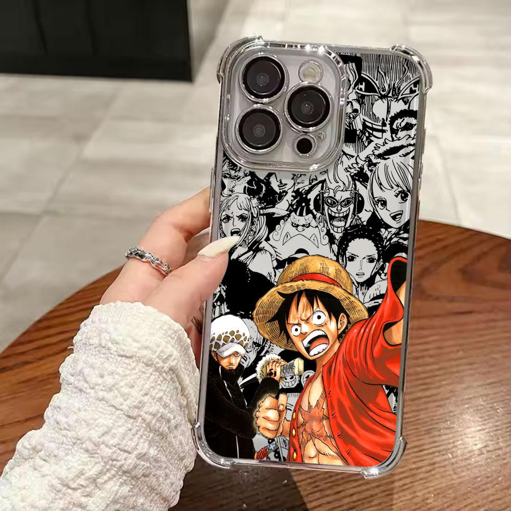 Аниме Gear 5 Чехол для телефона с покрытием LuffyS для Xiaomi Redmi A7 15 15C 14C K50 Note 15 14 13 12 12s Pro Plus 4G 5G Противоударный с подушкой безопасности