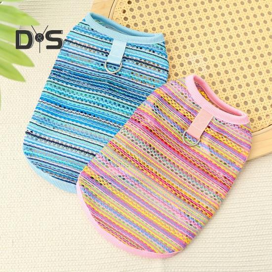 Футболки для собак, летняя безрукавка для домашних животных, дышащая, полая, охлаждающая одежда, одежда для домашних животных для маленьких собак и кошек