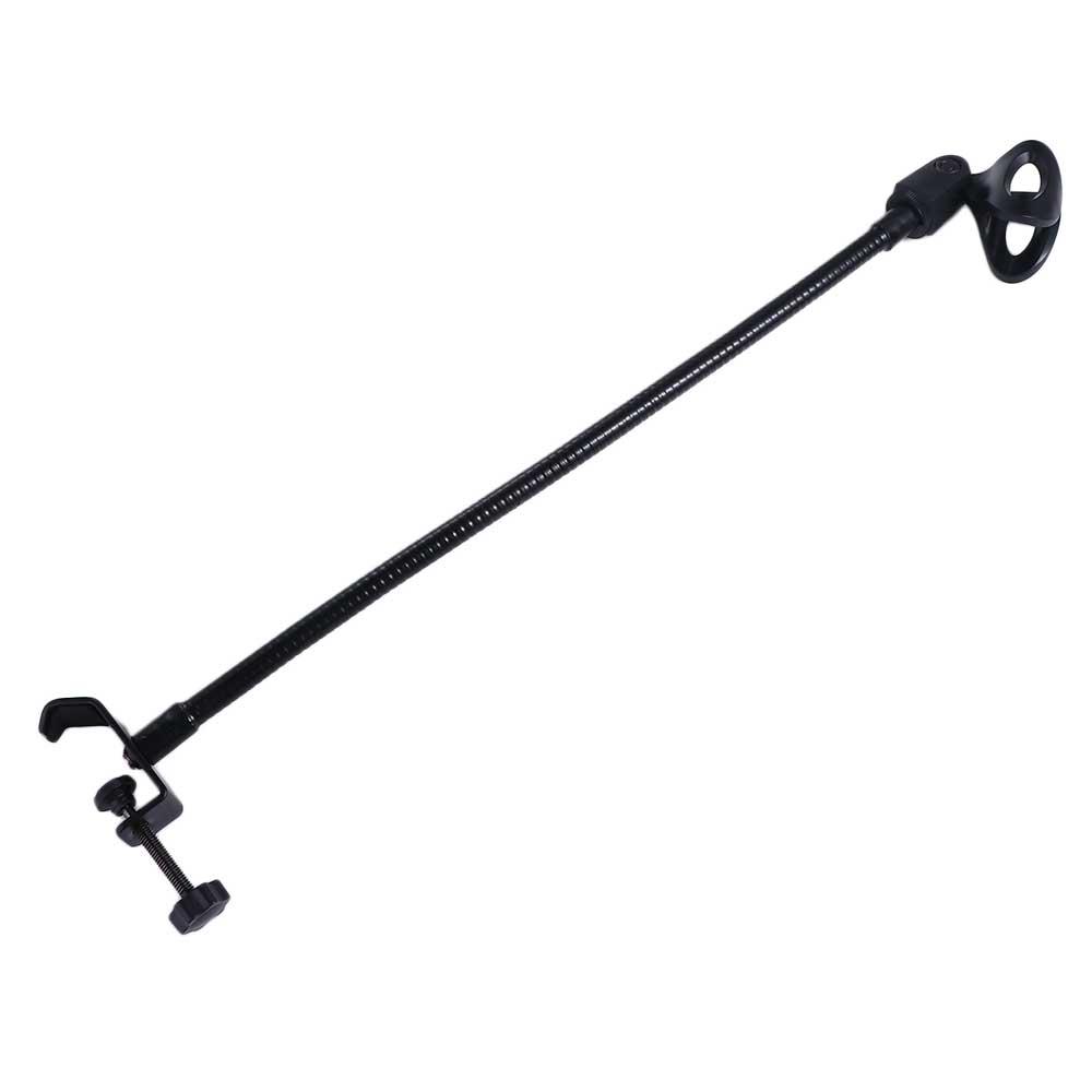 Mic Clip Clamp Stand Replacement Holder Desk Mic Stand Microphone Stand with Heavy Duty Mic Arm