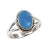 Кольцо из чистого серебра 925 пробы с натуральным австралийским опалом, размер 7,5 Z3c69