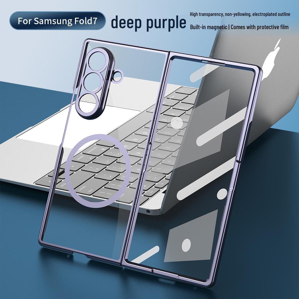 Samsung Z Fold7 Case: High-Transparency, Anti-Drop, Magnetic Film-Integrated Protective Cover