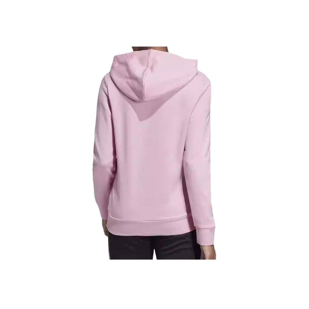 Adidas Sports Lifestyle Series Letter Print Pattern Comfortable Hooded American Pullover Sweatshirt Women Sweatshirt Pink DU0644
