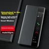Чехол-книжка для Huawei Mate 50 Pro, 5G, с окном для просмотра времени/уведомлений (Sleep/Wake View), Полная защита, Ударопрочный, Кожаный, С теплоотводом
