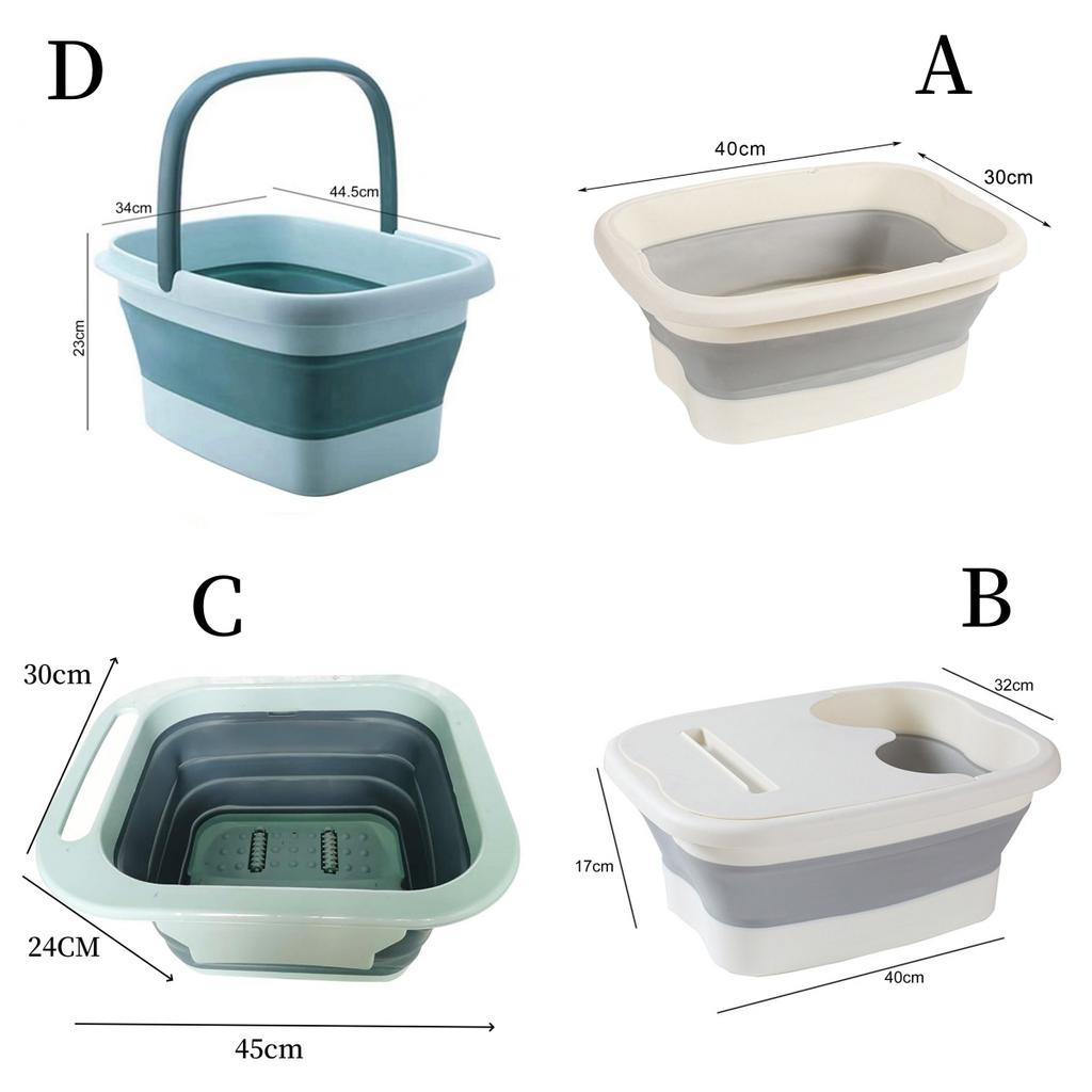 Foldable Foot Bath Bucket Massage Foot Wash Leisure Health Bucket Children Foot Bath Basin Portable Soaking Feet Tub Home Sauna