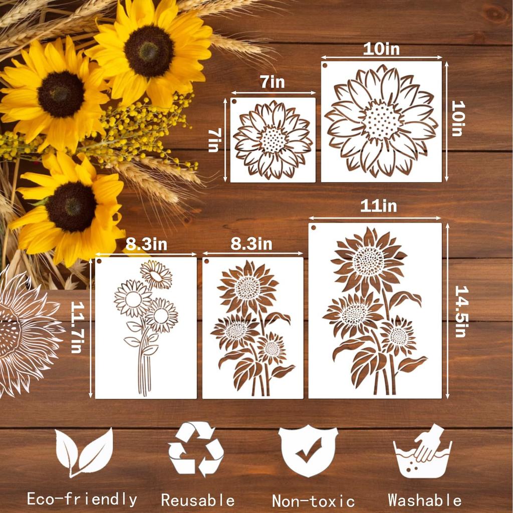 Small 3 3 Size Inches Easy To Clean Animal And Insect Patterns Flower Diy Hollow Painting Template Painting Tools Pet Decorative Template