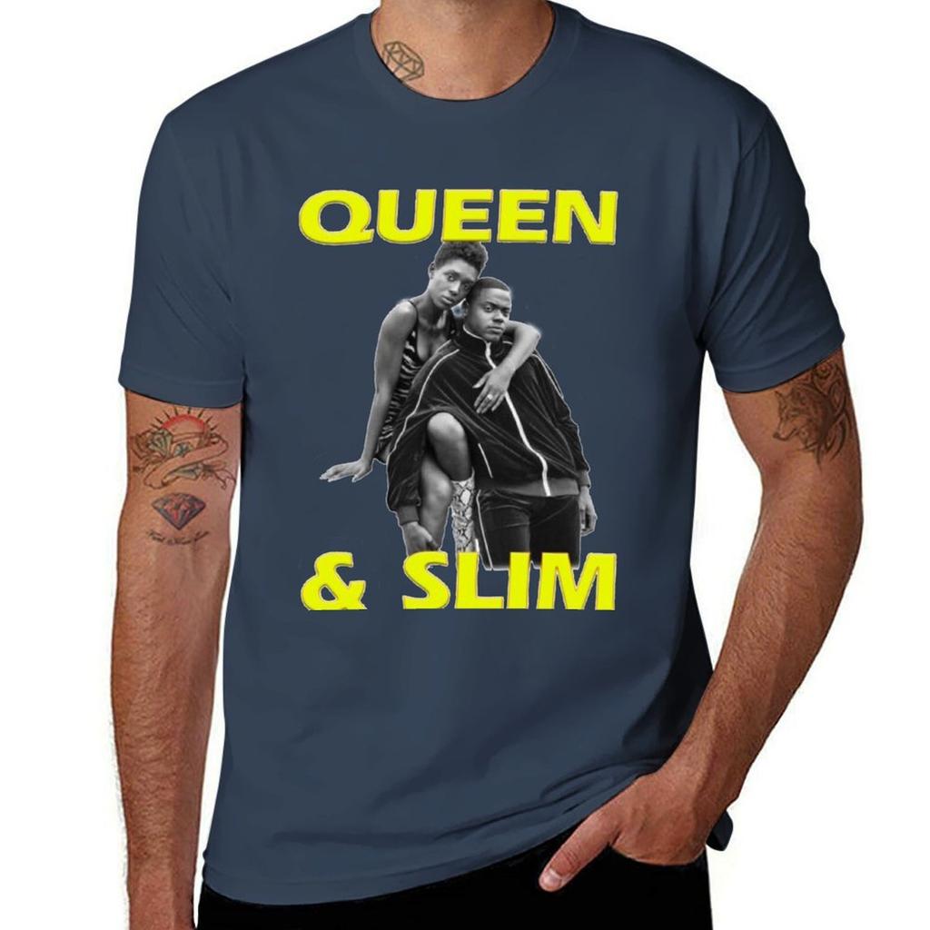Queen And Slim Tshirt Fashion Print Casual Short Sleeve