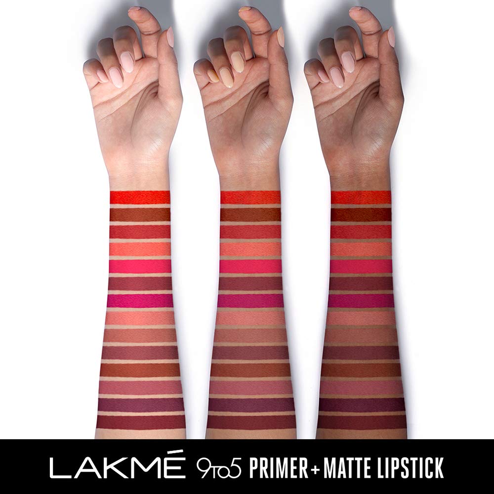 LAKMÉ 9 to 5 Primer + Matte Lip Color Matte Finish