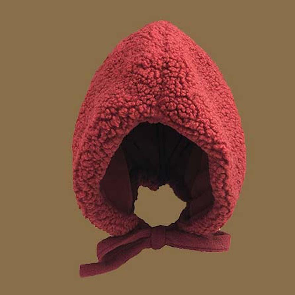 Solid Color New Year Red Hat Fluffy Ear Protection Hat Cute Winter Plush Hat Autumn