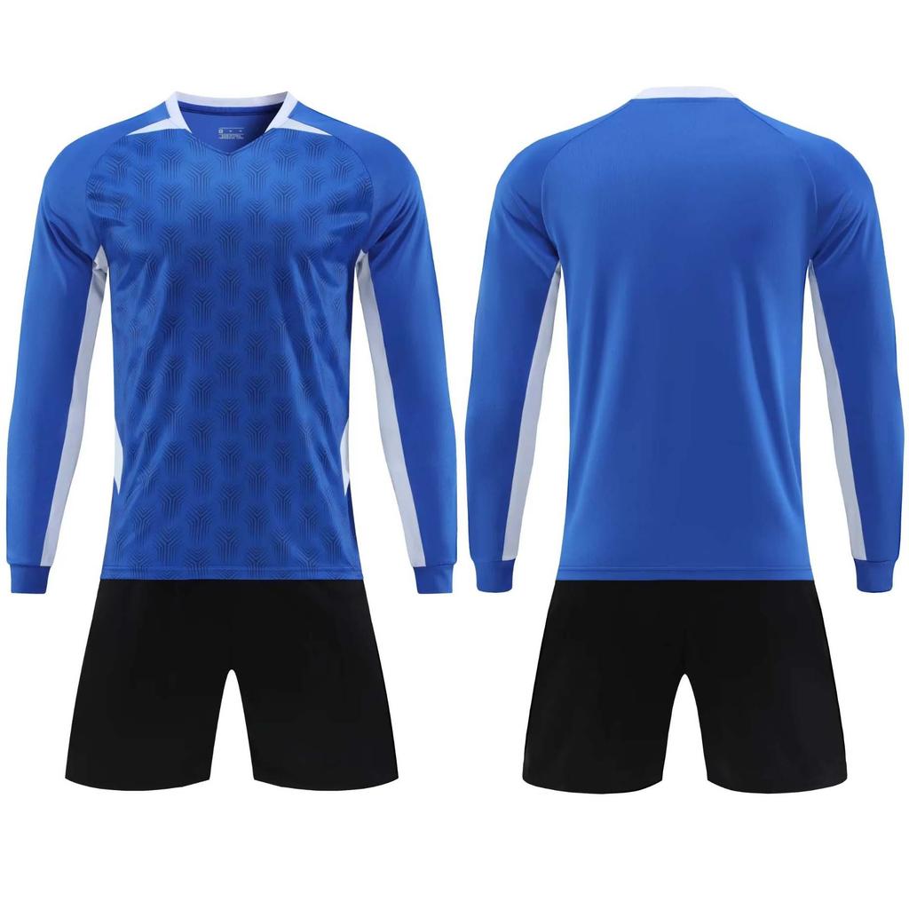 Long-sleeved football suit autumn and winter children's quick-drying sports suit student training suit printed football suit wholesale