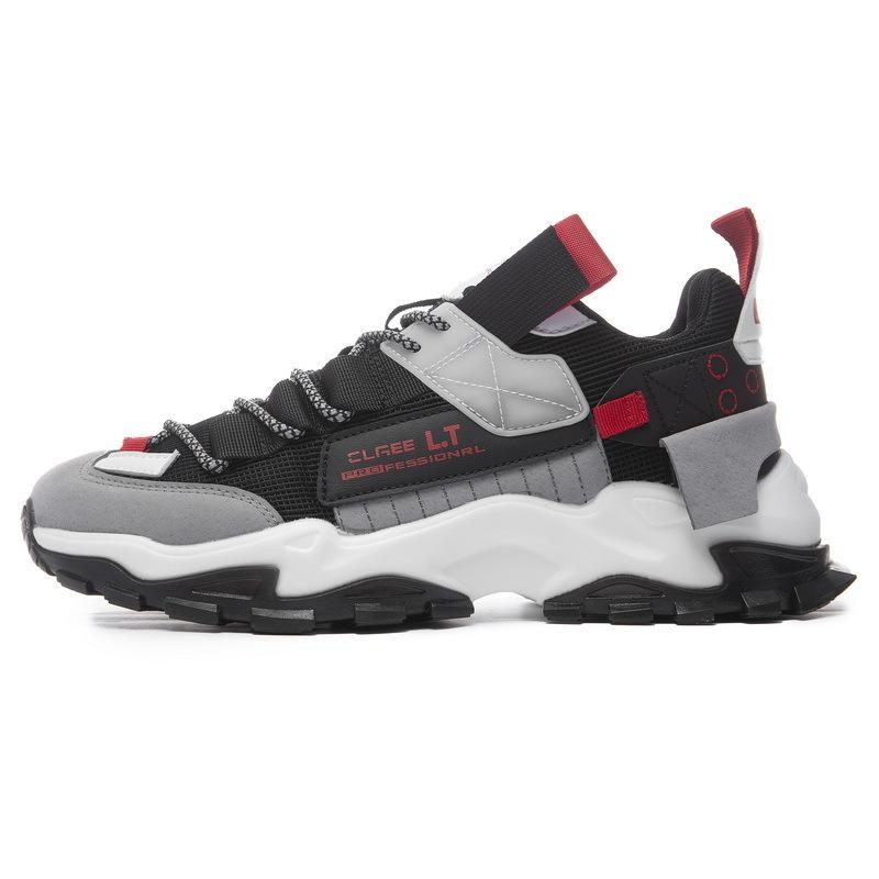 New ModelMen'S Shoes: Spring Casual White Sneakers, Trendy Youth Mesh Breathable Sports Shoes, Dad Shoes For Men