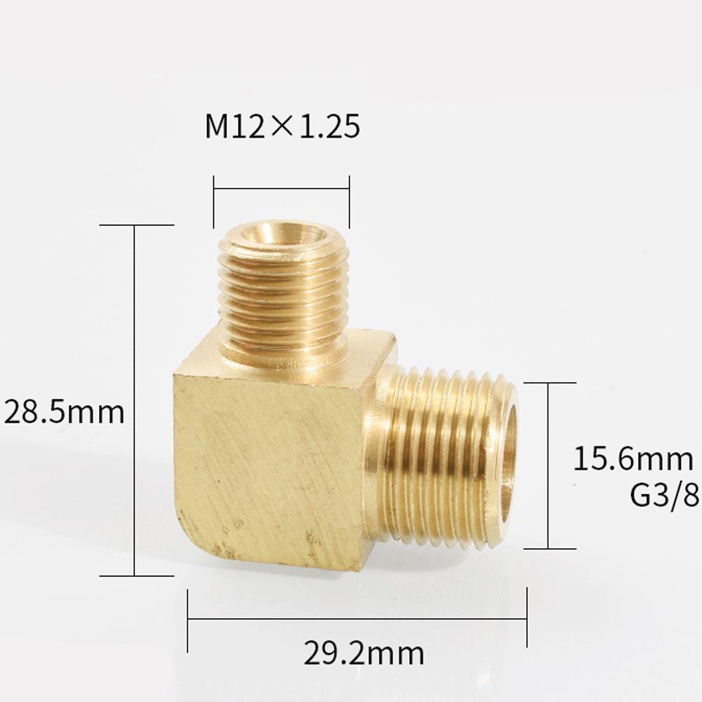 M12 M14 M16 M18 Метрический 1/8" 1/4" 3/8" 1/2" BSP Наружный Угольник 90 градусов Латунный Фитинг Трубопроводный Соединитель Муфта Вода Газ Масло
