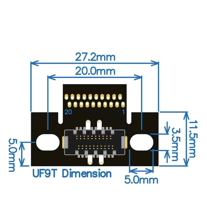 Внутренний USB 3.2 20Pin Gen 2 Type E Папа-Мама Адаптер Передняя Панель Расширение Плоский Шлейф с Отверстием для Винта