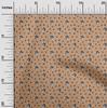 oneOone Cotton Flex Light Brown Fabric Bull Quilting Supplies Print Sewing Fabric By The Yard 40 Inch